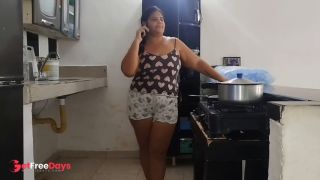 Im a chubby Colombian whore and I end up fucking my neighbor since my husband is never around.-2