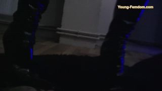 online xxx video 15 femdom bondage sex YOUNG-FEMDOM - Brutal German Girls: Alone in the dark…, flipflop slapping on fetish porn-1
