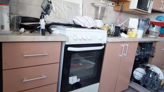 HairyMaid - Amateur wife prepares breakfast in the kitchen naked.-2
