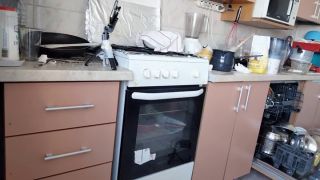 HairyMaid - Amateur wife prepares breakfast in the kitchen naked.-8