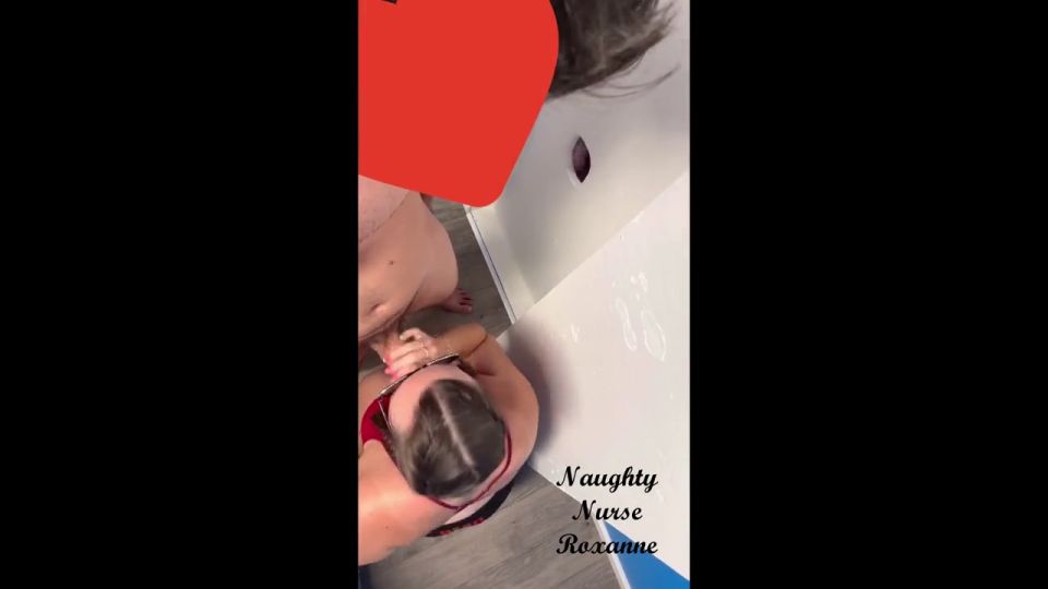 Naughty Nurse Roxanne - Behind The Scenes - Friend Fluffing for Realhotwife4u
