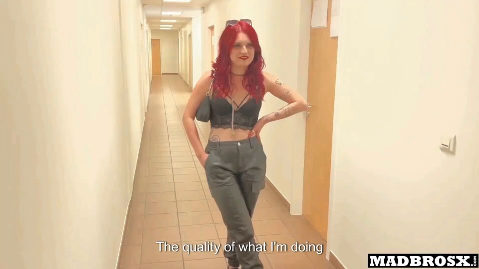 French Goth Cheats On Her Boyfriend In A Corridor And Toilet For Concer.