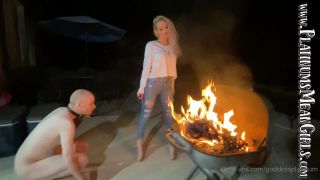 OnlyFans Goddess Platinum Humiliates in HD Night Time Scene-9