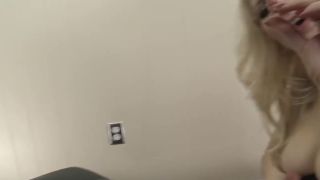 Sexy blonde Mistress in black stockings and with black strapon fucking her slave in his ass in different positions. (Black porn)-9