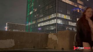 Stranger Starts Jerking to me Fucking on Public Downtown Rooftop - Full Vid on Onlyfans-3