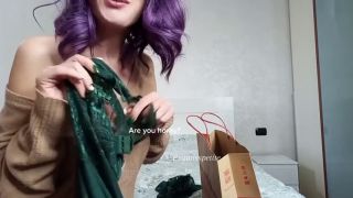 Perfect Body Dirty Christmas i try nNEW PANTIES you gave me and MASTURBATE ME Dialoghi Ita-4