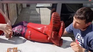 Lady Karame - Hunter säubern im Fast Food Restaurant 720P - Germany-7