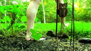 adult clip 18 kj fetish Barefoot in the Backyard, dirty feet on femdom porn-1