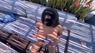 [GetFreeDays.com] Sex with a stranger on the hotel terrace outdoor - Amanda Rabbit Sex Video March 2023-7