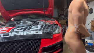 He keeps Buying Car Parts so I use his Tools on his Balls.-8