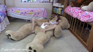Diaperedonline2Pookie Mr Bear Pookie Masturbating on Bear-3