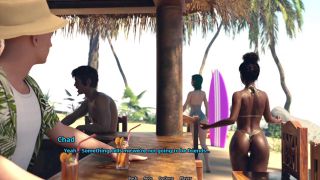 Porn Gameplayz - Sexiest Ebony Fucks Him Good On A Beach! [Family Crush 3D Hentai Gameplay]-4