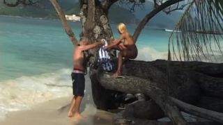 Angel K and Sophie Paris - BTS - Seychelles beach and 1 boy-1