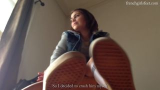 Hannas tiny cuckold foot slave Foot!-9