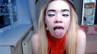 danica collins femdom solo female | Mia Melon – Spider Girl Begging Master To Cum | tongue fetish-0