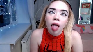 danica collins femdom solo female | Mia Melon – Spider Girl Begging Master To Cum | tongue fetish-3