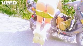 boricualovenyc - LATINA PUBLIC EBONY BROWN SKIN BLOWJOB OUTSIDE SUMMER BIKER FEMALE-0