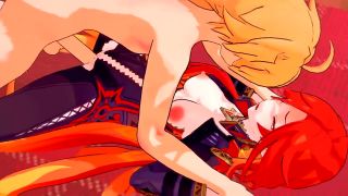 Wet Waifus - Mavuika's Pyro Pussy can't stop Squirting - Genshin Impact-1