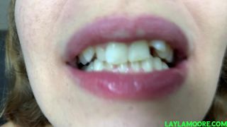 Lunas Sexy Mouth and Sharp Teeth femdom LaylasFuckingClips-6