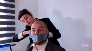 Bondage Kitties - My sexy boss tie me first day of job - Spanish femdom-1