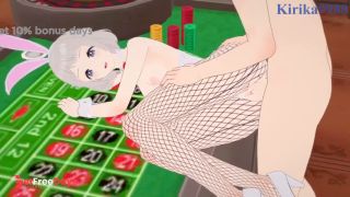 Lilja Katsuragi Bunny Girl and I have intense sex in the casino. - Gakuen Idolmaster Hentai-6