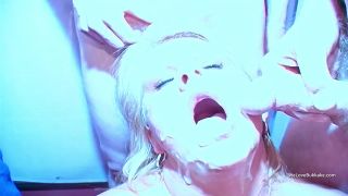 Tons of Facial Cumshots for Mature British Blonde - Yanca - Bukkake-0