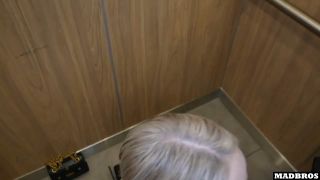 A Good French Blonde Stuck And Fucked In An Elevator And EVEN In A Park-3