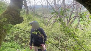 Mr NSX - Outdoor fun in the woods - while I snuck into a thicket I wanked my big cock until I cum hard-1