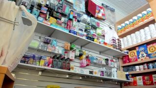 Naughty Store - Female store clerk masturbating at work while serving customers-6