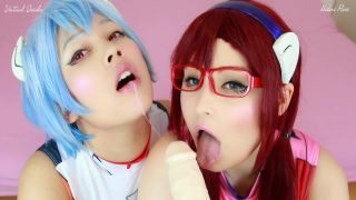 free adult clip 12 Rei Ayanami X Mari Makinami BJ Creampies 1080p – Virtual Geisha, Hidori Rose, porn blowjob orgy on blowjob porn -2