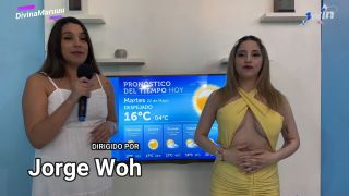 Gangbang With Double Vaginal For Weather Presenter On The Filming Set  Divinamaruuu 1080p-0