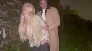 Chris Montana - Fucking a blonde milf with amazing boobs outdoor-7