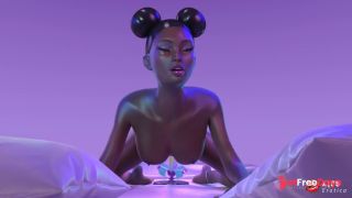 Exotic Temptress Layla, the Mystery Mouse Girl, Rides a Rotating Dildo and Explodes in Orgasm-0