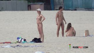 Naomi - Naturist strand female  posing-0