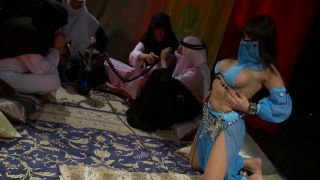 One fantastic pornstar for two guys in bedouin wearing ta...-1