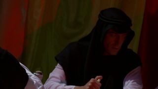 One fantastic pornstar for two guys in bedouin wearing ta...-3