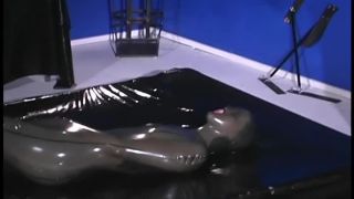 Slave Girls Immobilised In Tight Latex GroupSex!-9