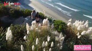 [GetFreeDays.com] COUPLE BEACH ADVENTURE Drone Shot Of The Kinky Couple Fucking On Public Beach Porn Video May 2023-2