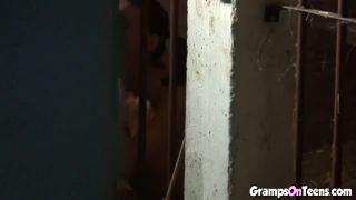 Amateur Porn Teen jacks off grandpa then blows him-6