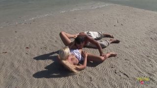 Passionate Fucking On The Beach With A Stunning Blonde With Big Tits-2