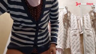 Sexy milf tries on panties. Watching a hairy MILF, hairy pussy, big tits, big ass-9