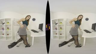 Office Flirt Scarlot Rose Teases You By Stripping Out Of Her Smart Outf-1