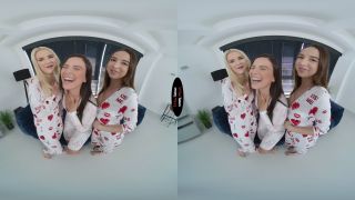 Pajamas Party Ariana Van X, Kylie Green, Lika Star 03-03-2023 - Natural tits-0