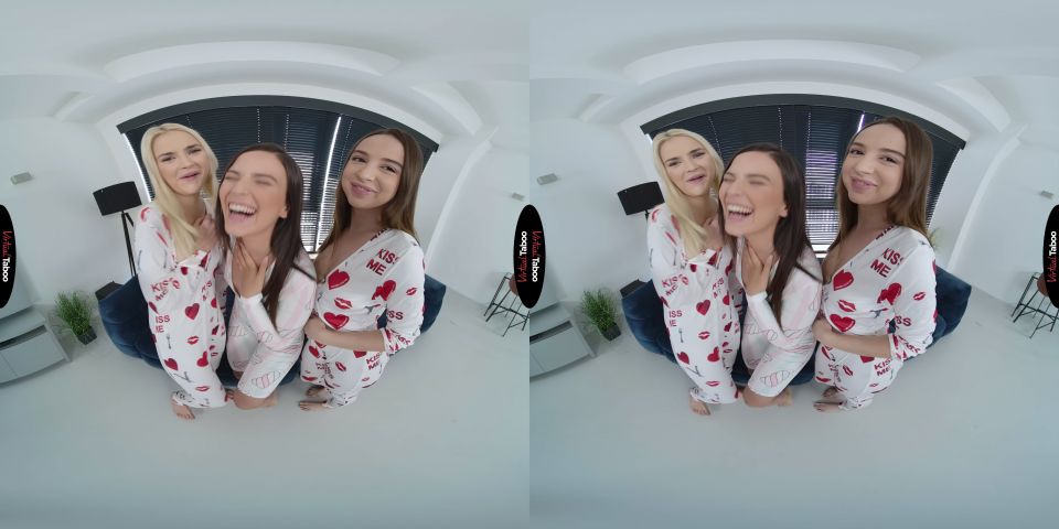 Pajamas Party Ariana Van X, Kylie Green, Lika Star 03-03-2023 - Natural tits