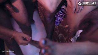 Desi dirty big boobs milf sucharita enjoys group sex with her ....-9