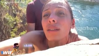 Public Sex: Tourist Gives Me A Facial In The Blue River 1080p-5