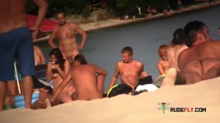 Barely legal youthful naturist lays naked at the strand 3-5