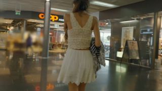 Daring Kiara Public Pantie Stuffing in Mall-3