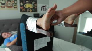 Chair Taped Tickling Foot!-4