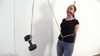 online adult video 23 amateur femdom Crotch rope weight challenge, bondage on fetish porn-0